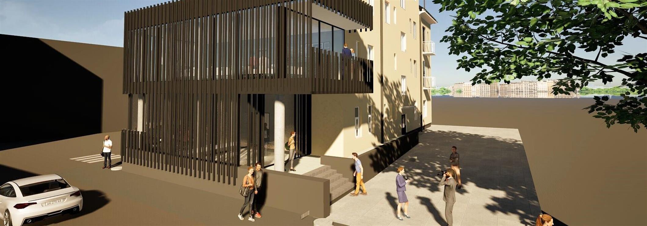 Prenova stavbe v središču mesta