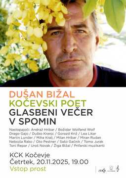 KOČEVSKI POET DUŠAN BIŽAL - GLASBENI VEČER V SPOMIN