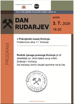 Dan rudarjev v Pokrajinskem muzeju Kočevje