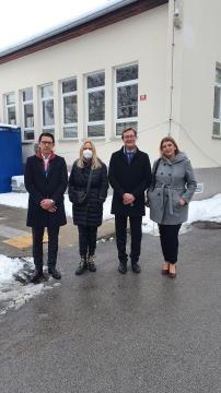 generalni direktor UKC Ljubljana Jože Golobič, strokovna direktorica UKC Ljubljana prof. dr. Jadranka Buturović Ponikvar, župan občine Kočevje dr. Vladimir Prebilič in v. d. direktorice ZD Kočevje Polona Vidič Hudobivnik