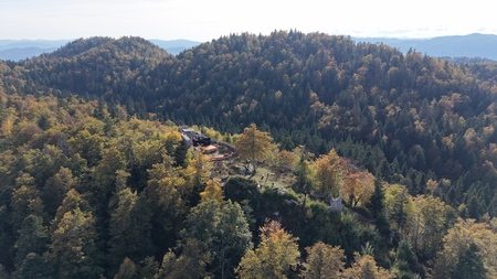 Pogled na prizorišče iz zraka_foto: TV Kočevje
