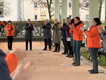 Foto posnetki skupine pri vadbi 1